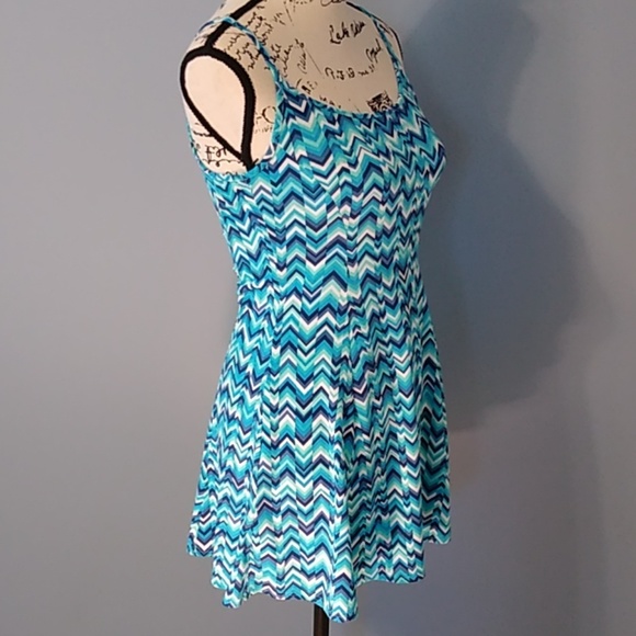 Aqua Mini Dress - Picture 3 of 5